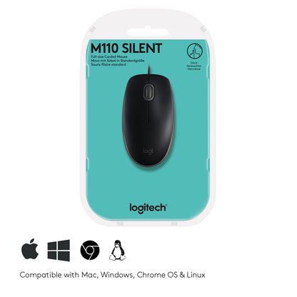 Logitech B110 Silent - Maus - USB
