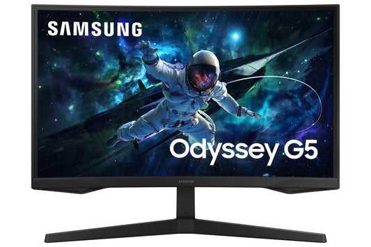68,6cm/27" (2560x1440) Samsung Odyssey G5 S27CG552EU 16:9 QHD Curved 1ms 165Hz HDR10 HDMI DP Black